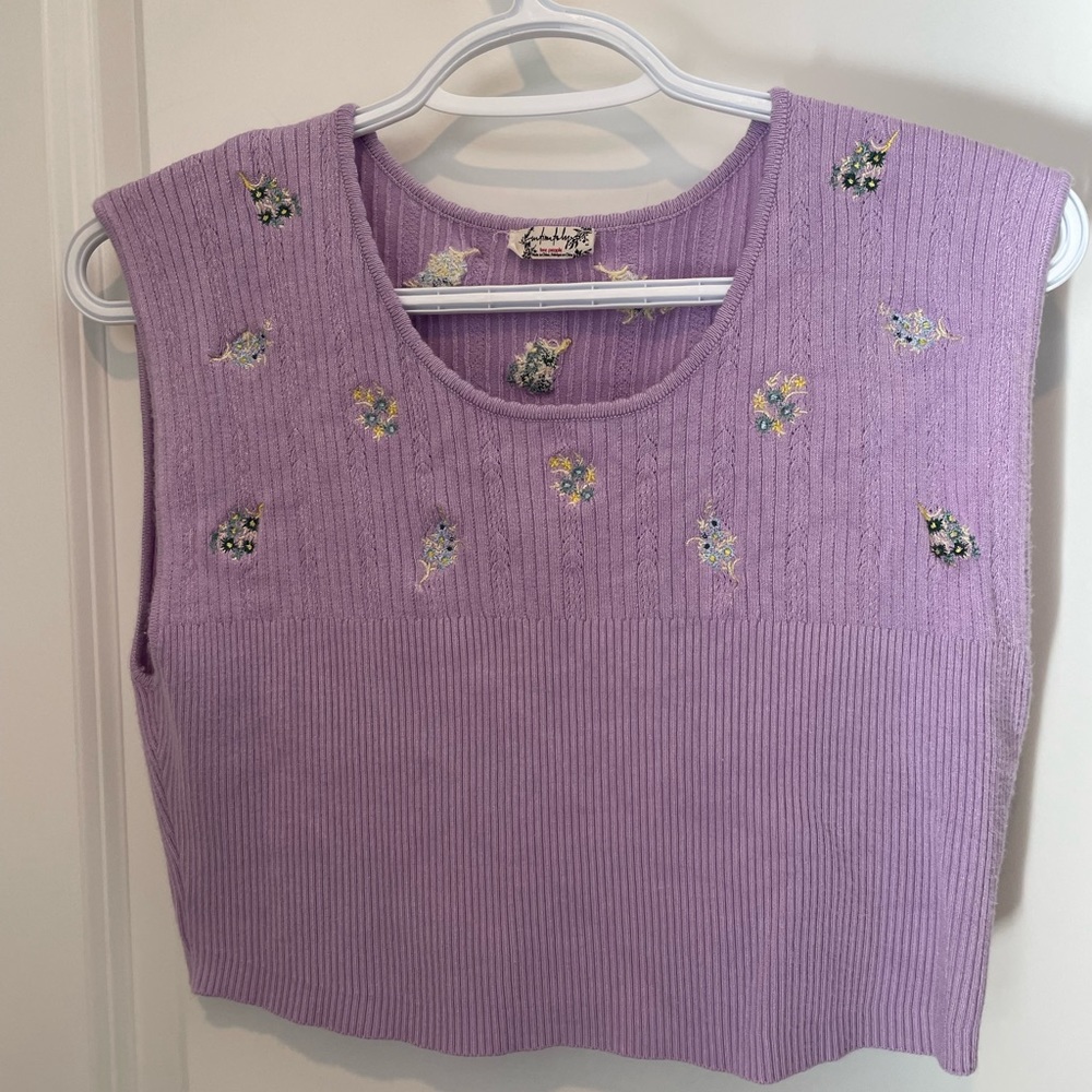 Free People cropped sweater vest